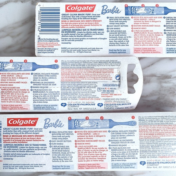 Colgate x Barbie Battery Power Toothbrush x3 - Picture 8 of 8